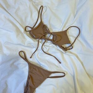 Indah tan / brown bikini top
